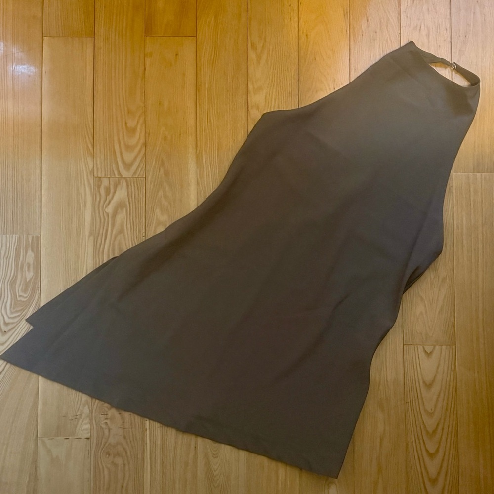 Elegant Sleeveless Brown Two Piece Pant Set